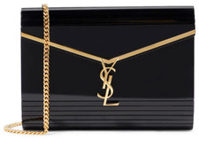 Saint Laurent Ysl Plaque Plexiglass Clutch Bag New With Tags