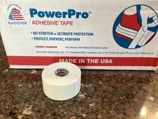 1 Roll- PowerPro Cotton Cloth Athletic Adhesive Tape 1.5"x15yd White- 1 Roll