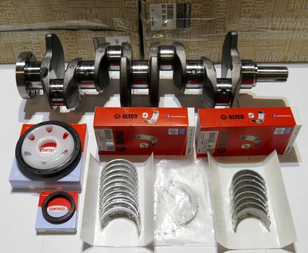 GENUINE CRANKSHAFT & GLYCO BEARINGS & OIL SEALS RENAULT 1.5 DCI 