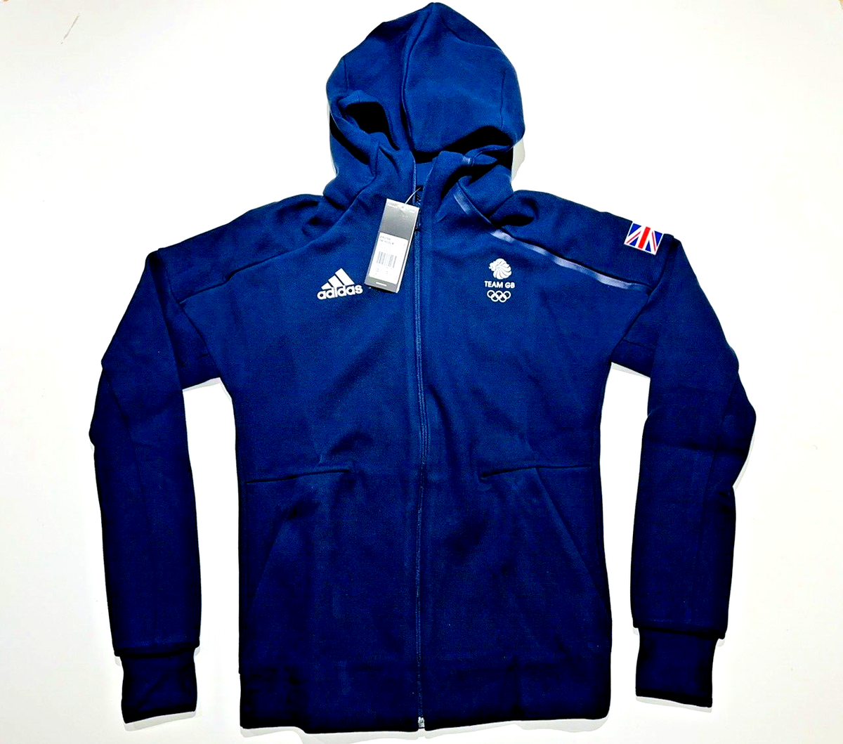 Adidas ZNE Jacket Track Hoodie Olympic Team GB Blue Paralympic Mens M/L  42/44