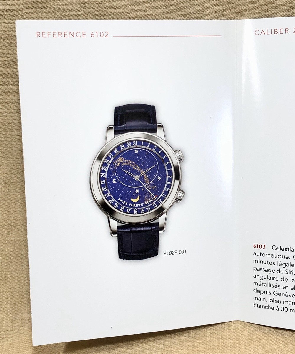 PATEK PHILIPPE 6102 Celestial w/ Date Cal 240 LU CL C 2012 Booklet