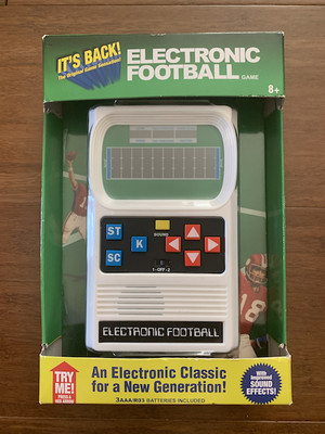 retro electronic football game