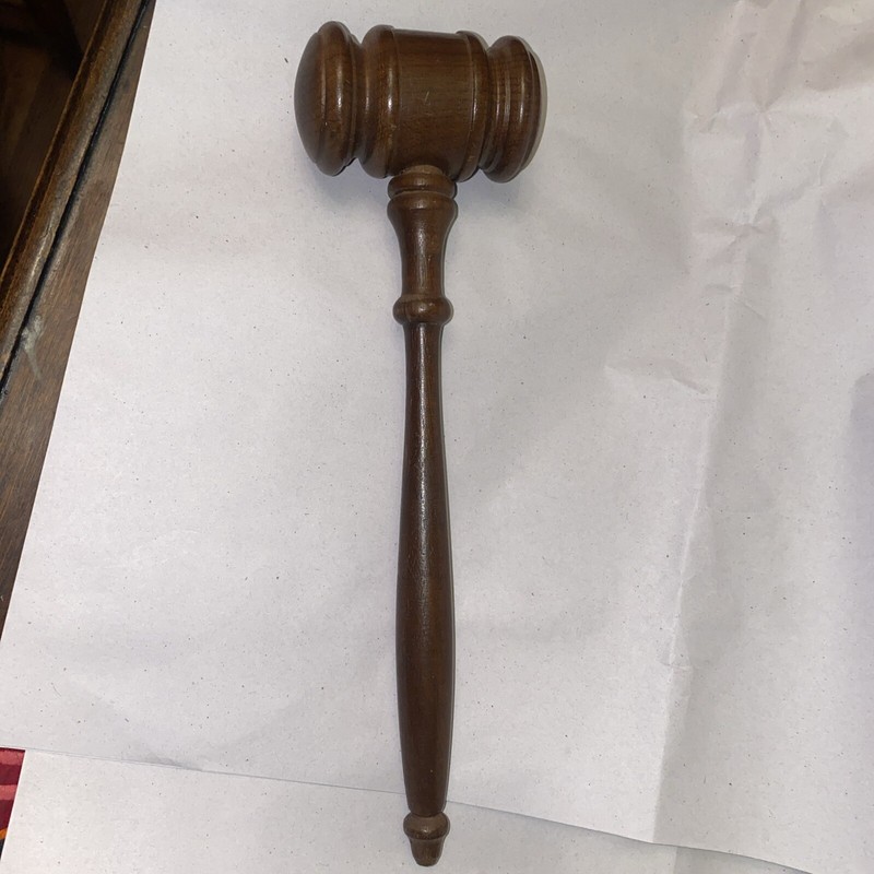 GAVEL Wooden OES Masonic Judge President 11 Inch. Preowned