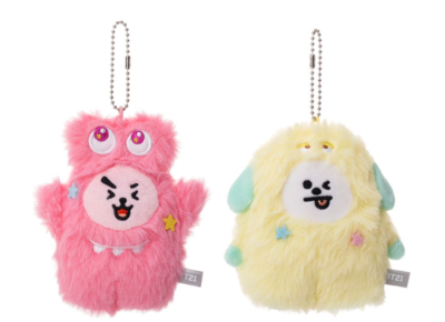 BTS BT21 Halloween Monster CHIMMY COOKY SET 2 Mascot Plush Key