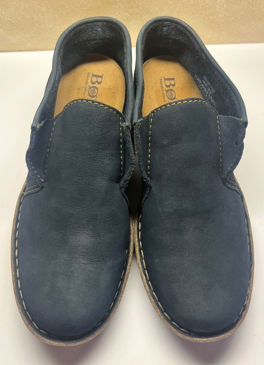 Womens 9 Born Nuala Booties Blue Nubuck Suede Leather Chukka Ankle Boots Boho Womens 9.5 Born Nuala Booties Blue Nubuck Suede Leather  main image 4