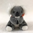 New Listingsmall koala bear plush with orange ribbon bow hard eyes and nose felt fingers