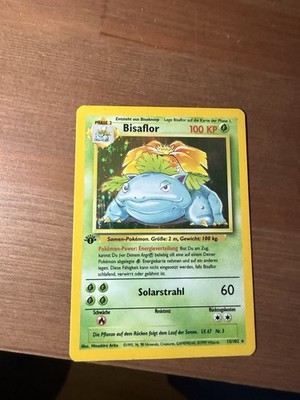 Bisaflor Base Set First Edition Near MintDeutsch Pokemon Card Deutsch