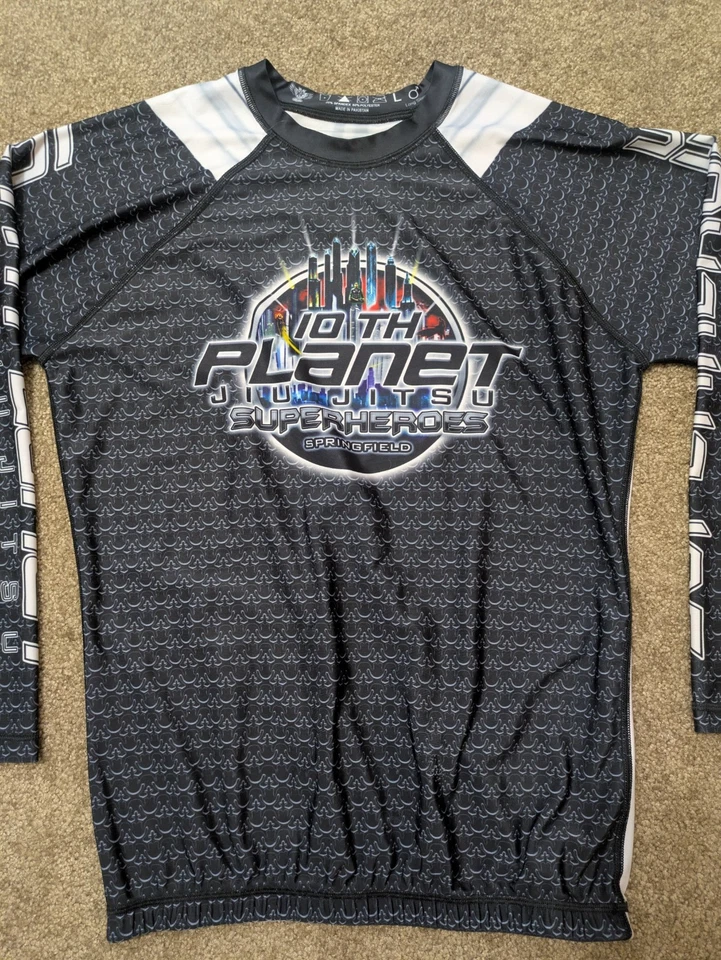 10th Planet Jiu Jitsu Rash Guard Mens Large Springfield Long Sleeve - Image 2 of 4