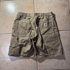 Y2k carhartt khaki cotton shorts Size 30 In mens