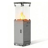Outdoors Standing Patio Heater 13 KW Propane Gas On Wheels Brand New