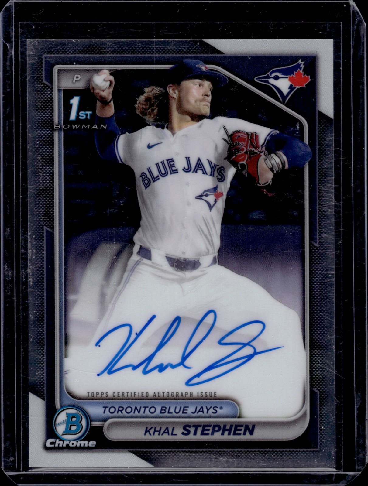 Khal Stephen 2024 First Bowman Chrome Prospect Auto Guardians CPAKS