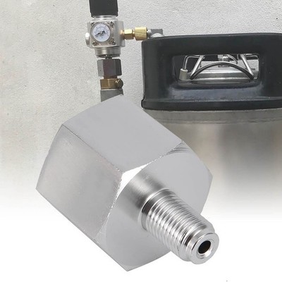 Soda Wasser CO2 Adapter Mini Regler Hausbrauen Bier Corny Keg 3/8-24UNF Auf'