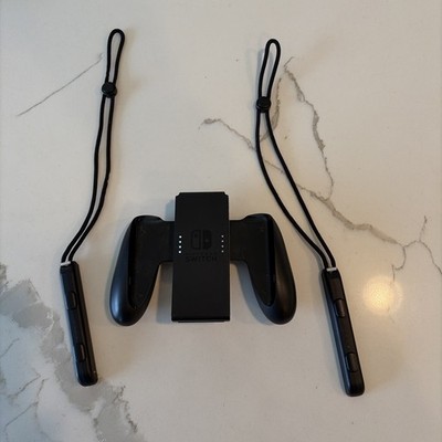 Nintendo Switch Joy-Con Grip Controller Holder HAC-011 + Wrist Straps HAC-014