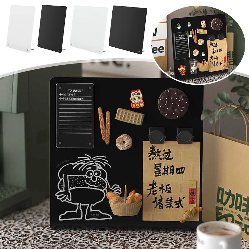 Mini Chalkboard Signs Table Chalk Board Menu Blackboard Display Decor Food Signs - Image 2 of 4