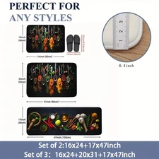 Spice Theme Mats, Non-Slip & Easy Clean
