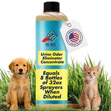 Pee Hero Outdoor Pet Urine Odor Eliminator, 16oz Concentrate, Light Brown