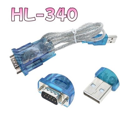 USB 2.0 Stecker auf RS232 Seriell Konverter Adapter Anschlusskabel 9 Pin HL-340