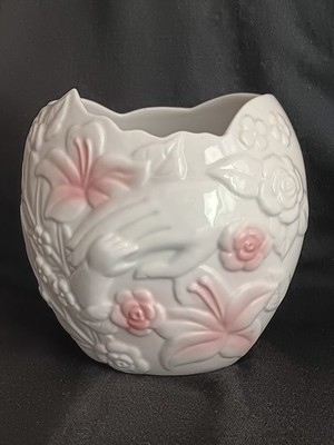 Vintage FTD  Especially for you!  Planter / Vase with Mother & Baby Hand Design