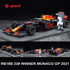 1:18 Car Model Red Bull Racing Honda RB16B Winner Monaco GP 2021 Max Verstappen