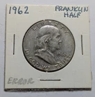 1962 Benjamin Franklin Half Dollar