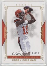 2017 Panini National Treasures Holo Gold 6/10 Corey Coleman #25 2m4