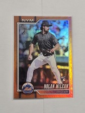 2026 NOLAN MCLEAN Topps Rookie Orange Rainbow Foil #'D 13/25 METS #214