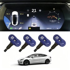 4 Stück Bluetooth-Reifendrucksensor für Tesla Model 3 / S / X / Y 2021-2026