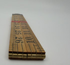 VINTAGE SYBREN 36" BOXWOOD FOUR FOLD RULE MADE IN HOLLAND BRASS NOS NEW — photo 5