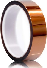 MYJOR Heat Resistant Tape, Kapton Tape for Masking, 1" x 108ft, Tawny