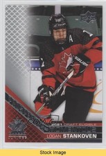 2022 Team Canada Juniors Prospectus Momentous Logan Stankoven #PM-42 READ 7yx