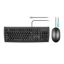 PERIDUO-107P, Wired Standard PS2 Keyboard and Mouse Combo - Full-Size Layout ...