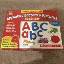 Alphabet Letters And Pictures Super Set Magnets