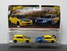 G218 Hot Wheels Premium 2-Pack ’99 Honda Civic Type R EK9 & Honda Civic Type R