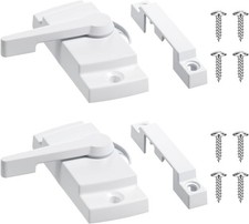 2 Pack Window Sash Locks Window Latches Replacement Cam Action White Window-Lock