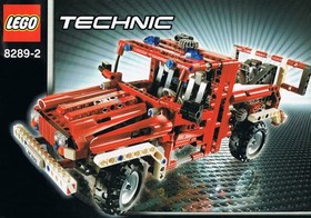 LEGO Technic 8289 Red Fire Truck with Instructions + Spare Sticker Sheet