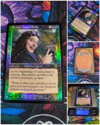 MTG Braids Cabal Minion   Nm Rare Foil Odyssey Magic The Gathering Legend OG