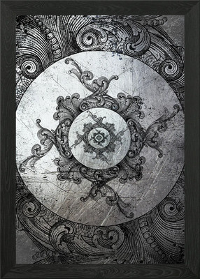 Infinity Spiegel Reflexion gerahmtes Wandbild Poster Leinwanddruck Bild