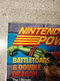 Nintendo Power 49 BattleToads Double Dragon W/ Jurassic Park Poster NES SNES GAm