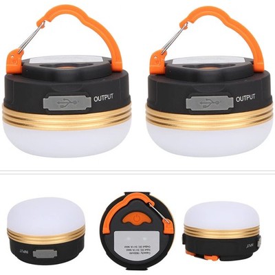 2 LED Camping Zelt Licht Lampe Campingleuchte USB Outdoor Akku Laterne Aufladbar