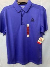NWT Reebok Royal Blue Golf Short Sleeve Polo Shirt Adult Men's Size S Quick Ship