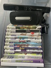 Xbox 360 Kinect Sensor, 11 Kinect Games, 120GB HDD with Games, Tested, NO SYSTEM