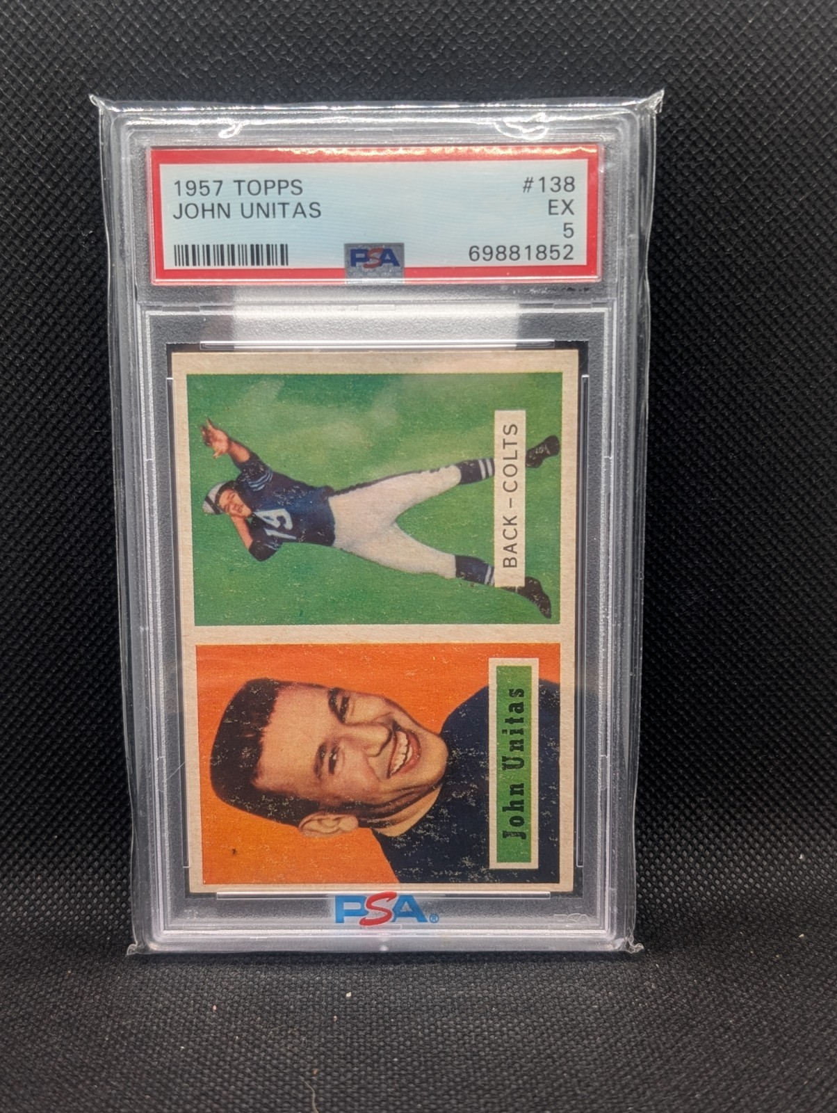 1957 Topps - Johnny Unitas #138 (RC) Baltimore Colts PSA 5 UNDERGRADED