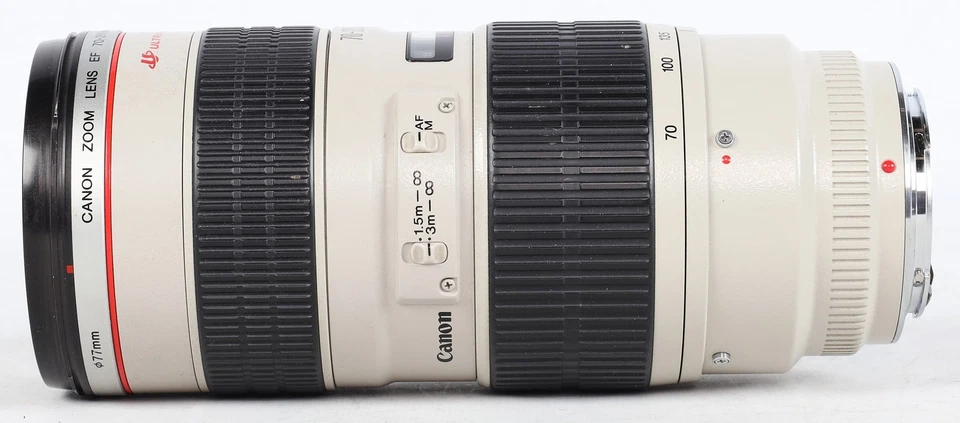 Lente zoom enfoque automático Canon 70-200 mm f/2,8 L USM EF, sin tapas Foto 4 de 4