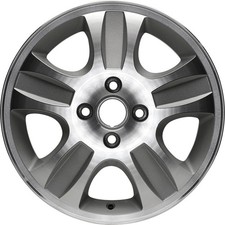 Reconditioned 16x6 Machined and Painted Silver Wheel fits 560-03577