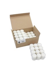 Bulk 96 Pack Unscented Smokeless Long Burning Clear Cup Tea Light Candles 8Hr