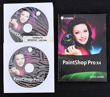 COREL 2x Discs - PaintShop Pro X4 Software with Serial Number Tested for Install