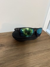 Costa Del Mar Reefton Sunglasses Unisex, Black/Polarized Green Mirror, 580P