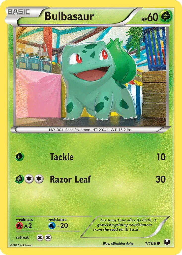 Bulbasaur  - Dark Explorers - 1/108 / English / Lightly Played