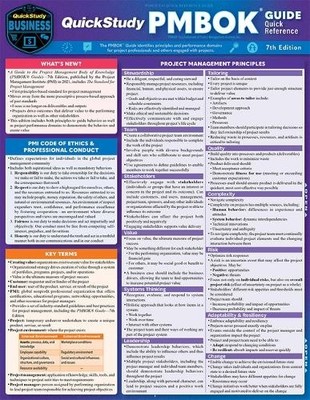 Inc. BarCharts QuickStudy PMBOK Quick Reference Guide (Mixed Media Product)