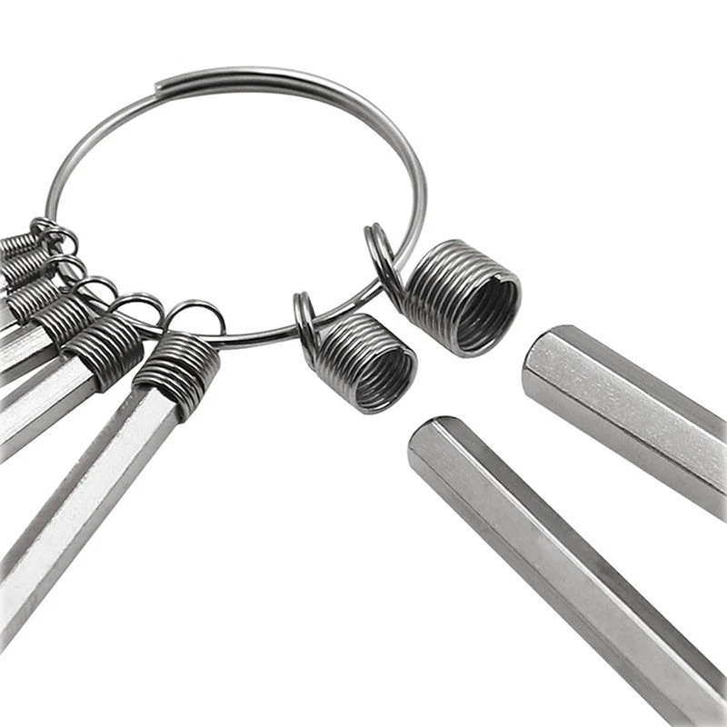 8pcs 10pcs 1.5-10mm Mini Hexagon Hex Allen Key Chain Set Wrench Screwdriver Kit - Image 3 of 4